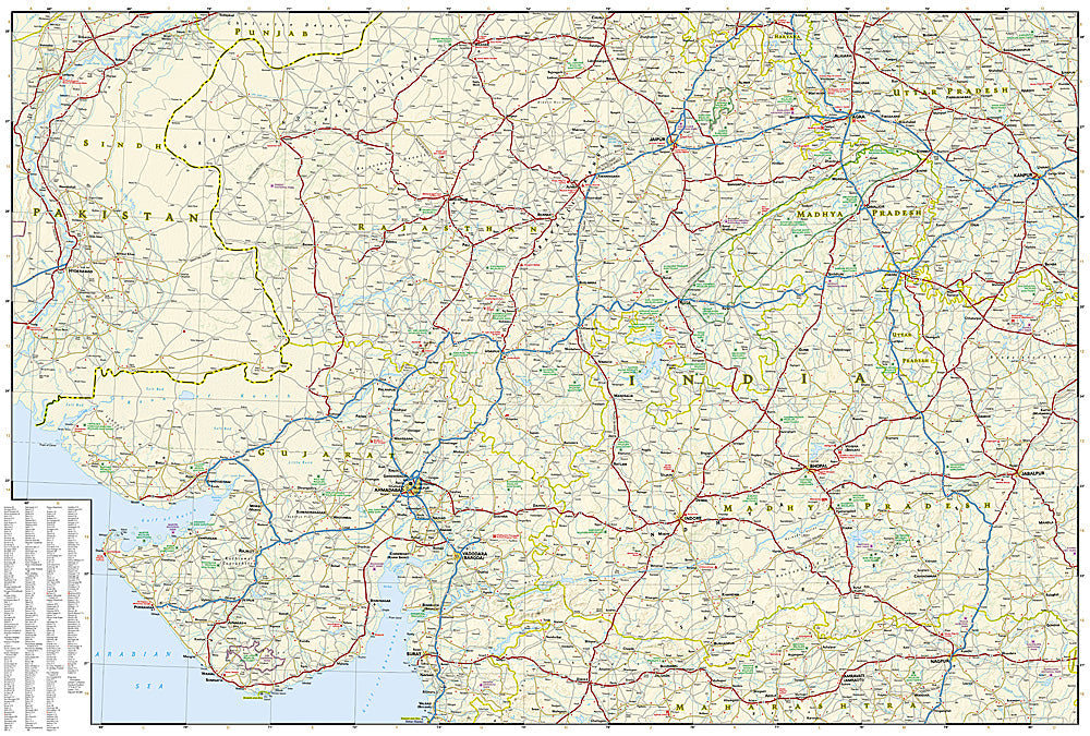 National Geographic Trails Illustrated Map â€“ Adventure India Northwest image 2