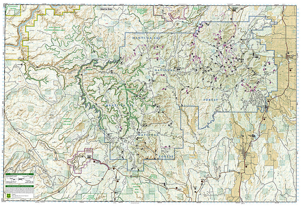 National Geographic Manti-La Sal Nat Forest Map Pack Bundle TI01021252B image 6