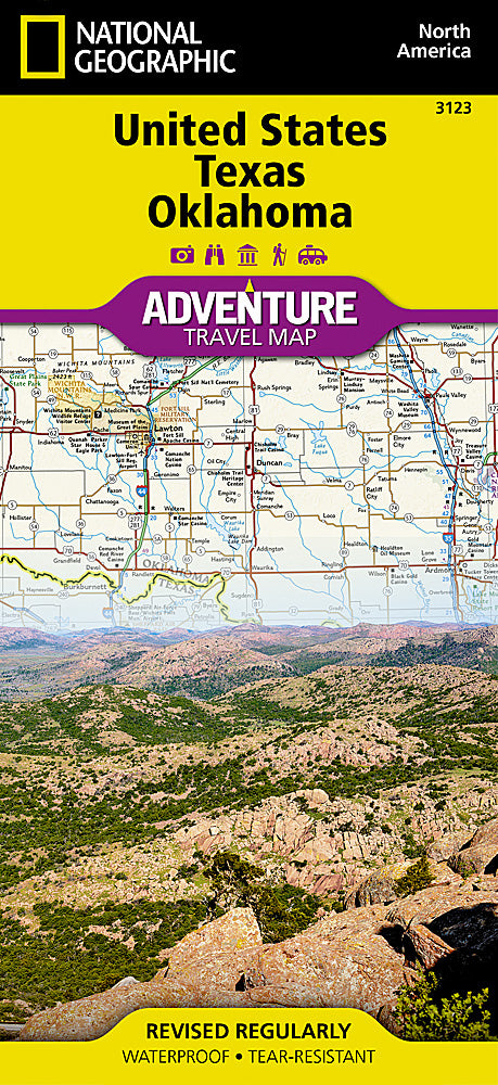 National Geographic Trails Illustrated Map â€“ Adventure US Texas TX &amp; Oklahoma image 0