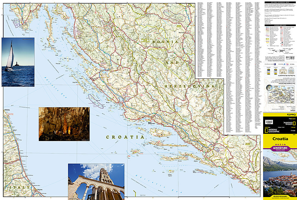 National Geographic Trails Illustrated Map â€“ Adventure Croaa Europe AD00003324 image 1