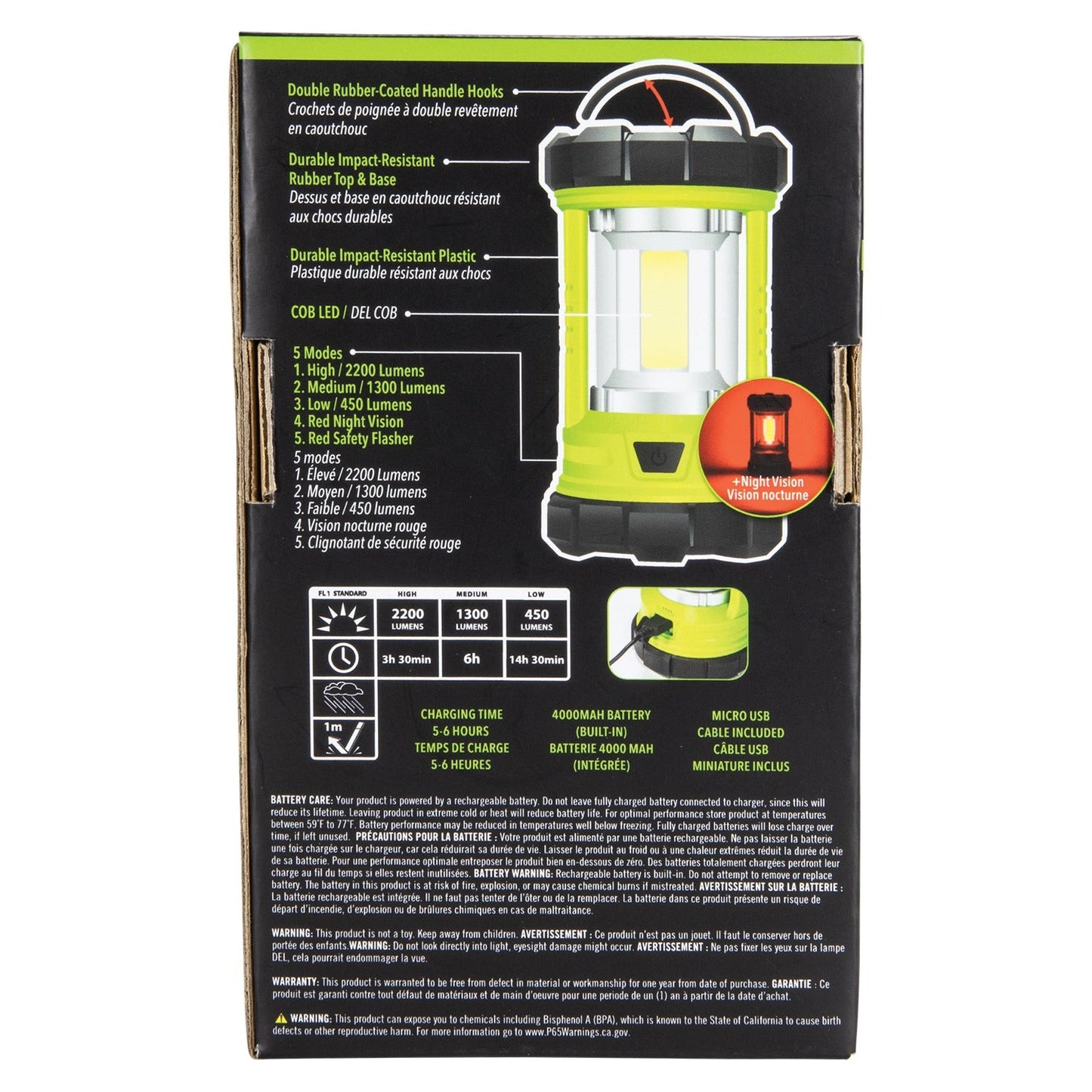 Life Gear 2,200-Lumen USB Rechargeable Lantern and Power Bank 41-3992 image 5