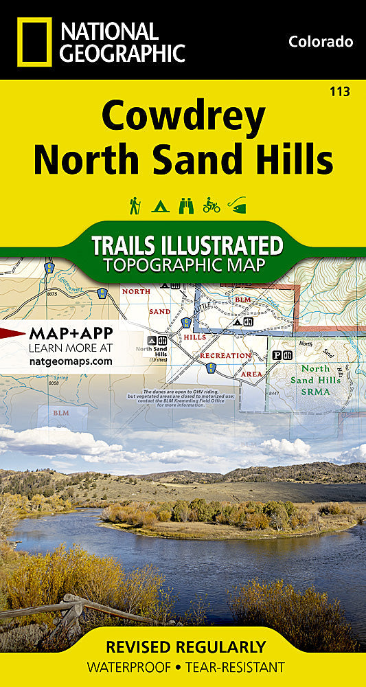National Geographic Trails Illustrated Colorado Cowdrey North Sand Hills Map 113 image 0