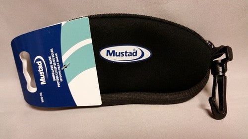 Mustad Fishing Sunglass Storage Case - Soft Sunglasses Case w/Zipper &amp; Clip image 0