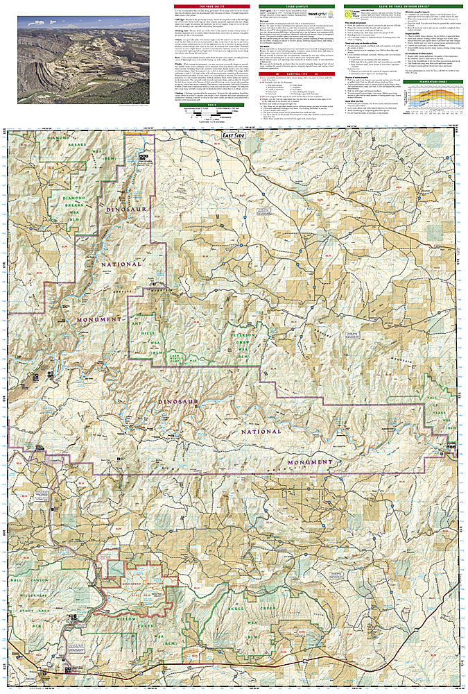 National Geographic Trails Illustrated Colo Dinosaur National Monument Map 220 image 2
