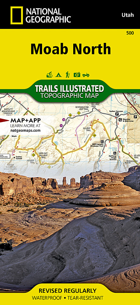 National Geographic Trails Illustrated UT Moab East &amp; West Map Bundle 1020382 image 1