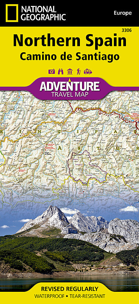 National Geographic Northern Spain Adventure Travel Map image 0