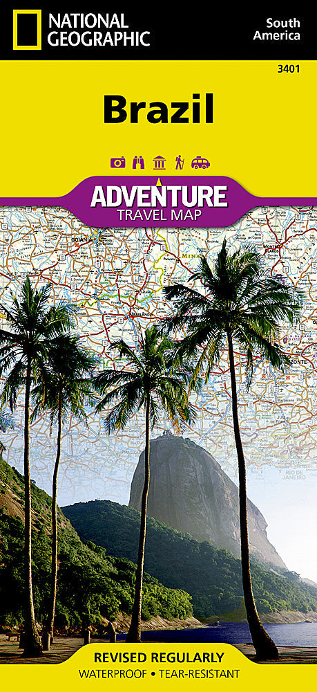 National Geographic Adventure Map Brazil South America AD00003401 image 0