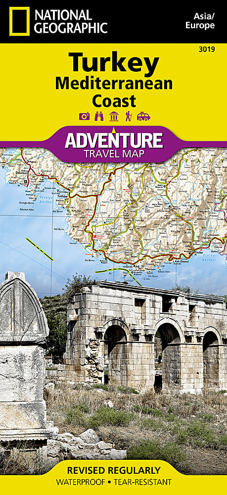 National Geographic Adventure Map Turkey Mediterranean Coast AD00003019 image 0