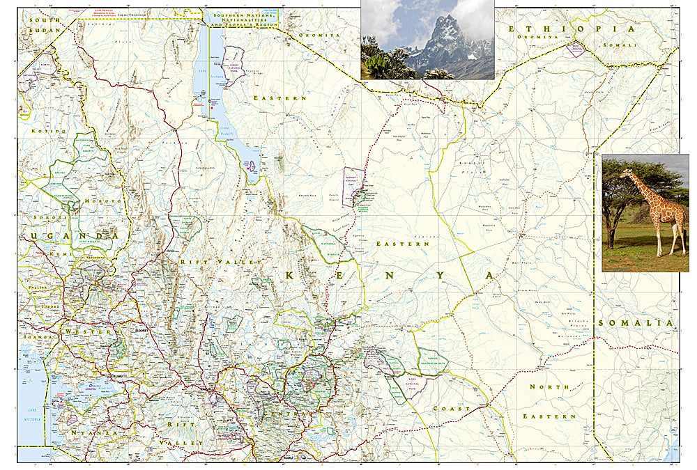 National Geographic Adventure Map Kenya AD00003205 image 2
