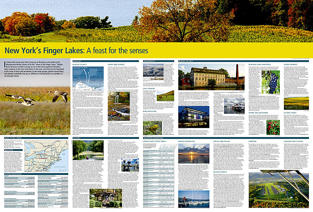 National Geographic New York's Finger Lakes Destination Touring Map &amp; Guide image 2