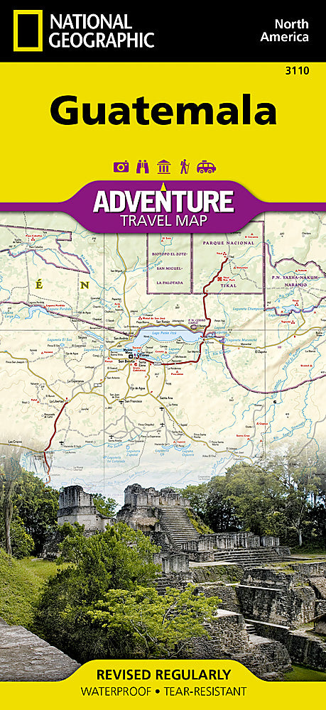 National Geographic Trails Illustrated Map â€“ Adventure Guatemala AD00003110 image 0