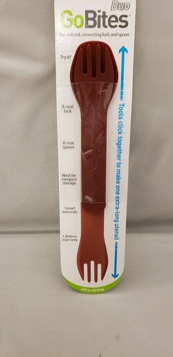 Humangear GoBites Duo Spoon/Fork Combo Utensil Red - Sturdy BPA-Free Nylon image 5
