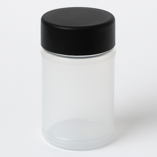 2.5 oz Spice Jar with Shaker &amp; Black Cap â€“ 2" T x 1.75" D 2-pack image 0