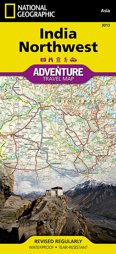 National Geographic Trails Illustrated Map â€“ Adventure India Northwest image 0