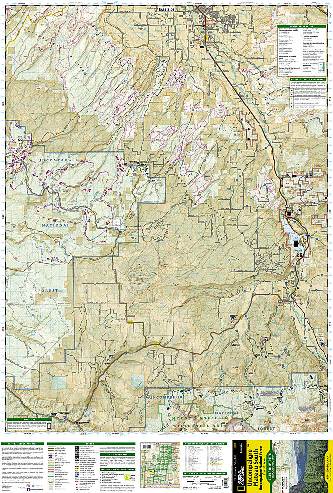 National Geographic CO Uncompahgre Plateau GMU Map Pack Bundle TI1021180B image 2