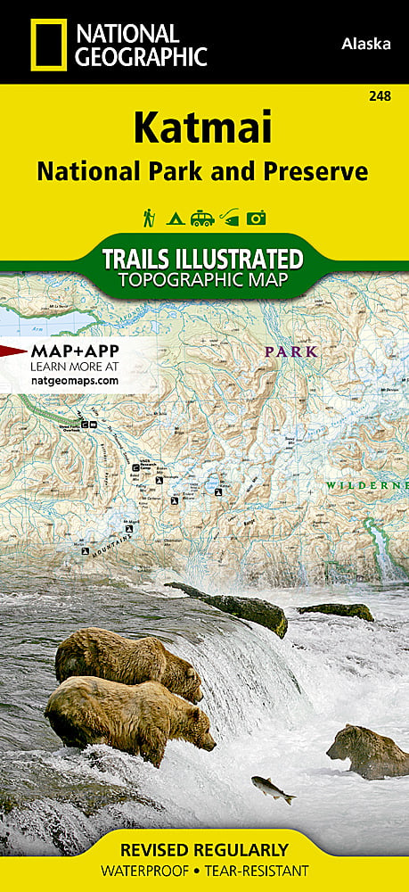 National Geographic Trails Illustrated Alaska Katmai National Park Map 248 image 0