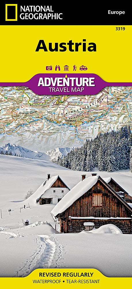 National Geographic Adventure Map Austria Europe AD00003319 image 0