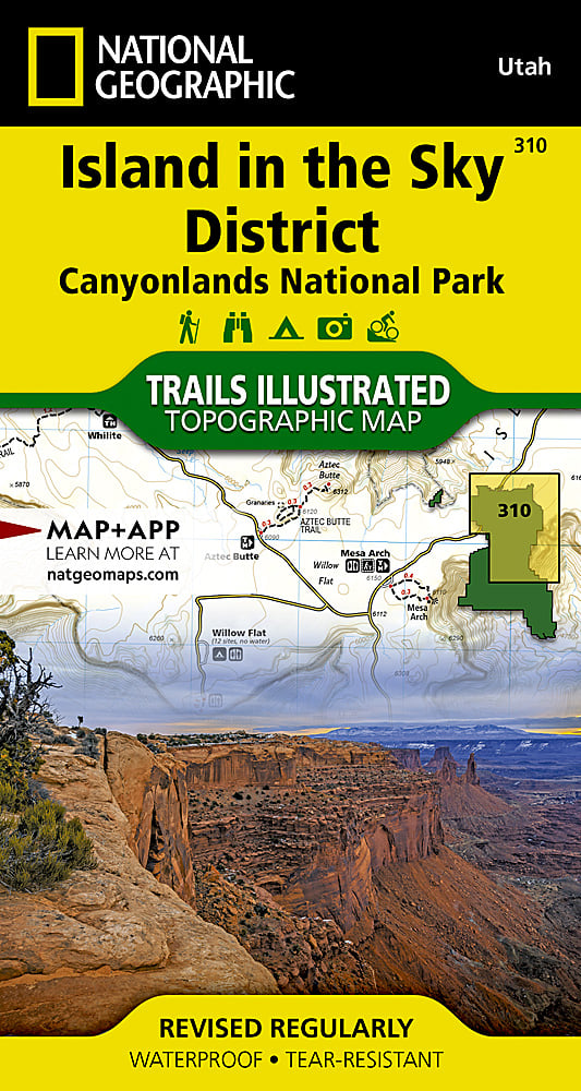 National Geographic Trails Illustrated UT Canyonlands Island in the Sky Map 310 image 0