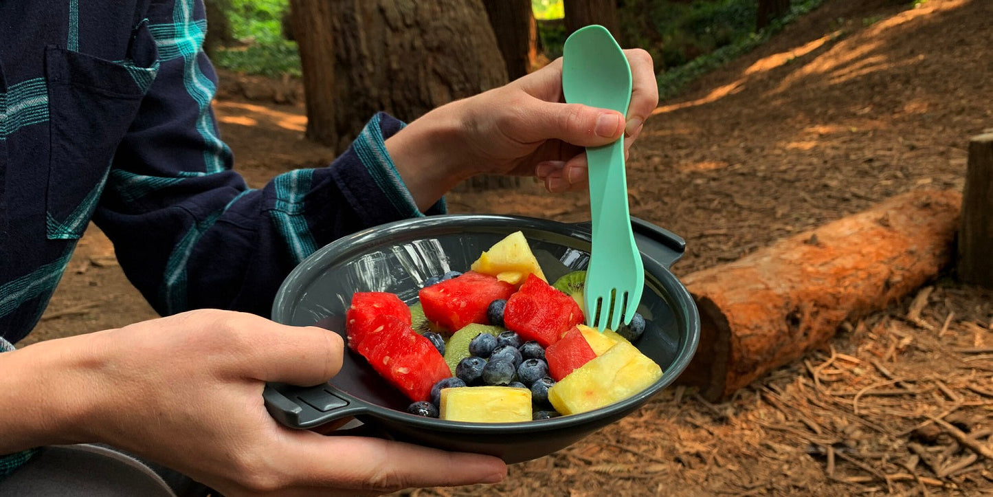 Humangear GoKit Light â€“ Compact Travel/Camp Utensil Set Green BPA-Free image 5