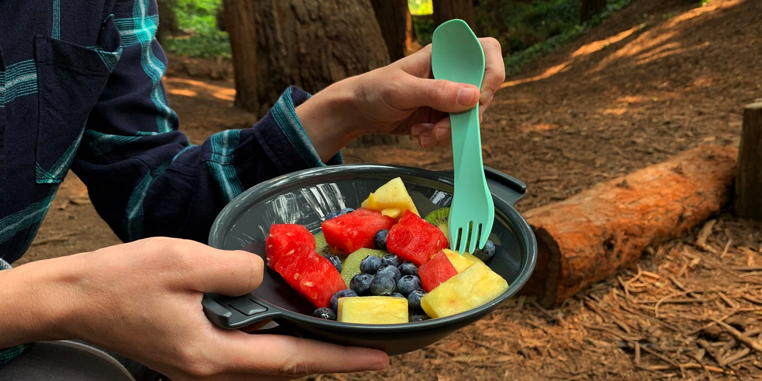 Humangear GoKit Light â€“ Compact Travel/Camp Utensil Set Green BPA-Free image 5