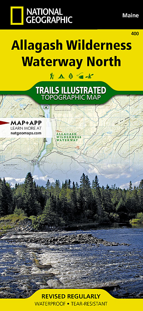 National Geographic Trails Illustrated ME Allagash Wilderness Waterway N Map 400 image 0