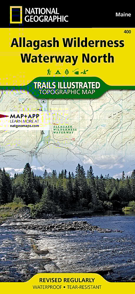 National Geographic Trails Illustrated ME Allagash Wilderness Waterway N Map 400 image 0