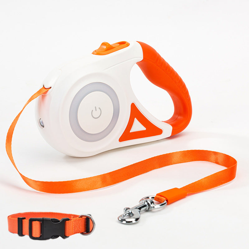 Dog Leash Retractable- Leash And Dog Collar Spotlight Automatic