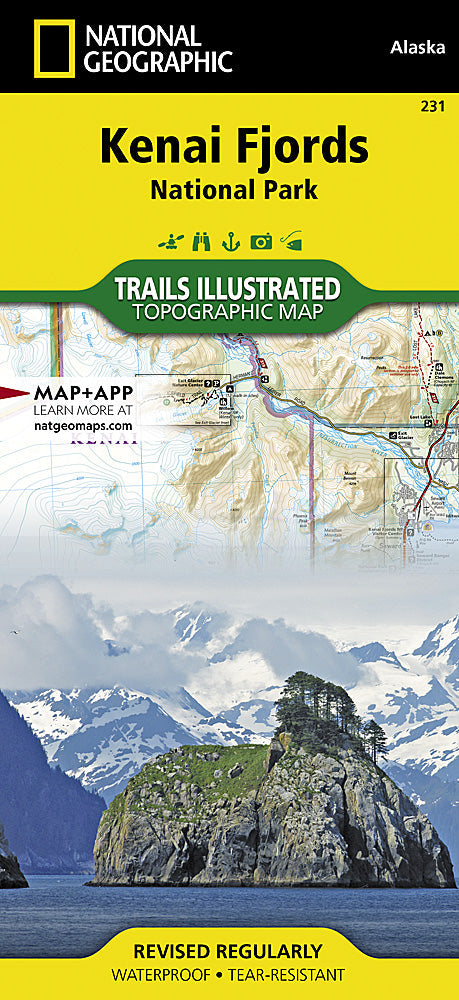 National Geographic Trails Illustrated Alaska Kenai Fjords National Park Map 231 image 0