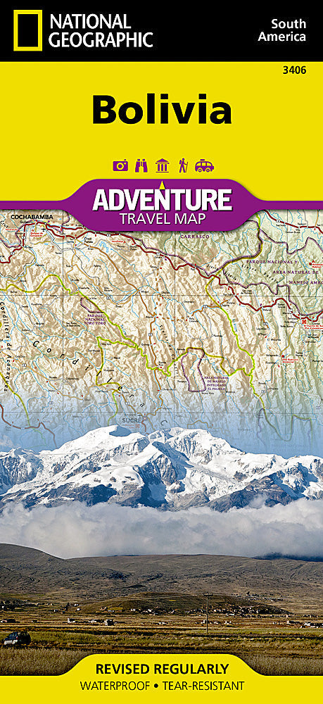 National Geographic Trails Illustrated Map â€“ Adventure Bolivia South America image 0