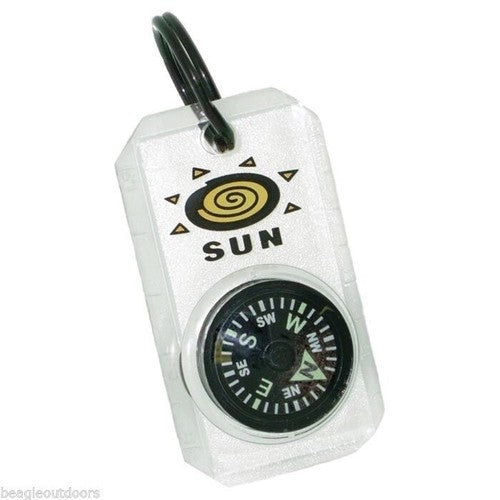 Sun MiniComp 1 Liquid-Filled Luminous Dial Micro Compass Zipper-Pull 808 image 0
