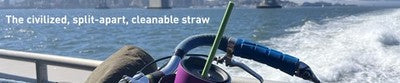 Humangear UnStraw Cleanable Straw Blue/Red/Lime/Orange 4-Pack HG0980 image 4