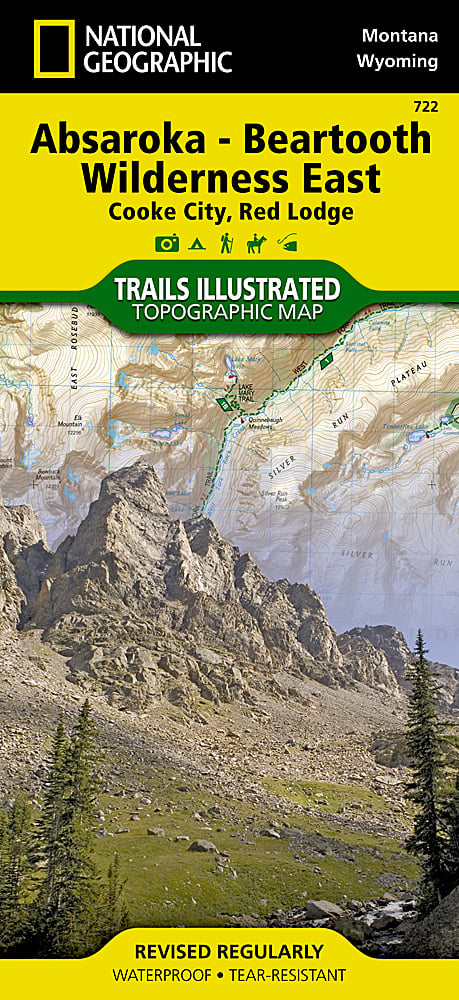 National Geographic Absorka-Beartooth Wilderness Map Pack Bundle TI01021272B image 4