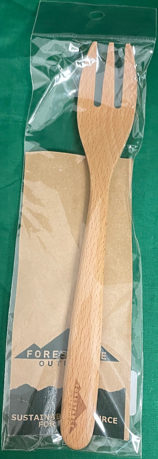 Evernew Forestable Wood Flatware Large Fork 7.87" Utensil ECZ220 image 4
