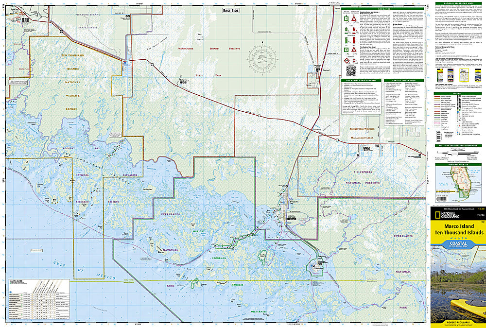 National Geographic Trails Illustrated FL Marco Island/Ten Thousand ISL Map 402 image 1