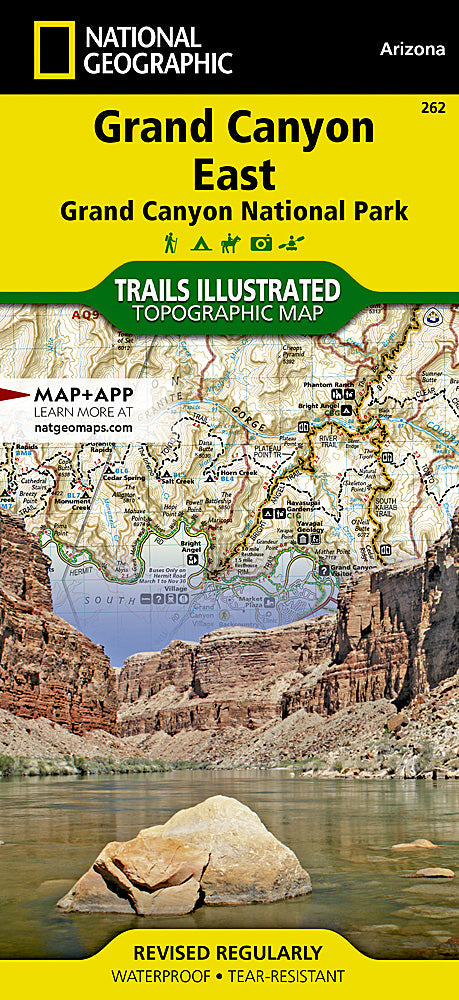 National Geographic Trails Illustrated AZ Grand Canyon Natl Park East Map 262 image 0