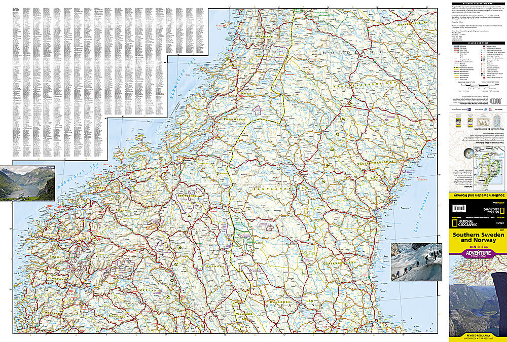 National Geographic Trails Illustrated Map â€“ Adventure Southern Sweden &amp; Norway image 1