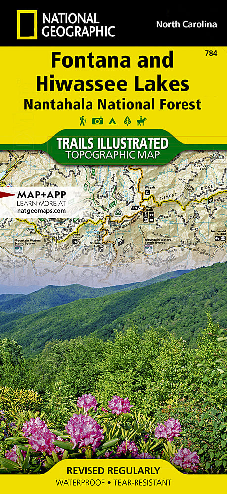 National Geographic Trails Illustrated NC Fontana and Hiwassee Trail Map 784 image 0