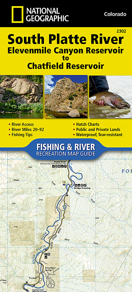 National Geographic South Platte River Elevenmile-Chatfield Map Guide TI00002302 image 0