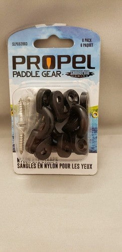 Shoreline Marine Propel Paddle Gear Kayak Nylon Eye Straps 6-Pack w/Hardware image 1