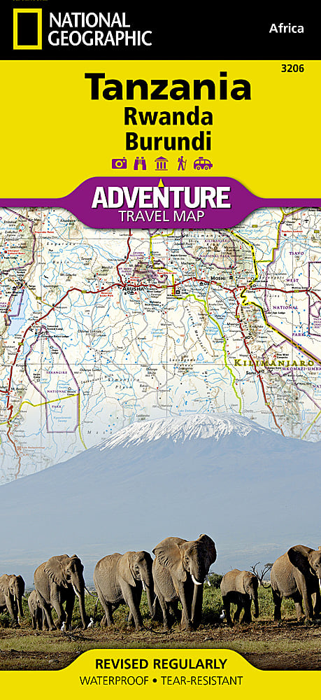 National Geographic Adventure Map Tanzania/Rwanda/Burundi AD00003206 image 0