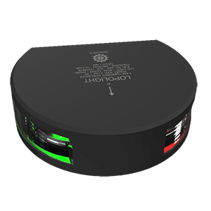 Lopolight Series 101-004 Starboard &amp; Port Side Light - 1NM - Vertical Mount - Green/Red - Black Housing image 0