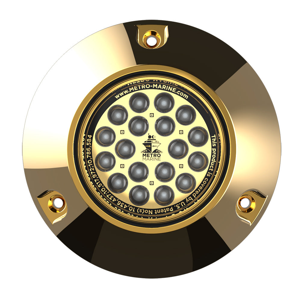 Metro Marine High-Output Submersible Underwater Light w/Intelligent Monochromatic LED's - Aqua, 90&deg; Beam image 1