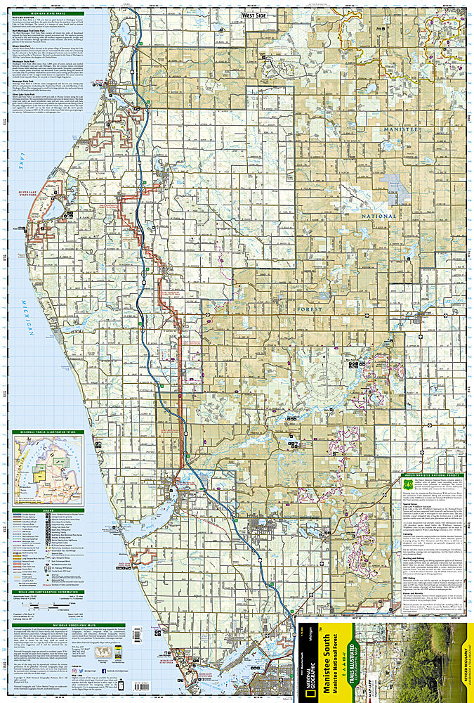 National Geographic MI Huron-Manistee National Forest TI Topo Map Pack Bundle image 8