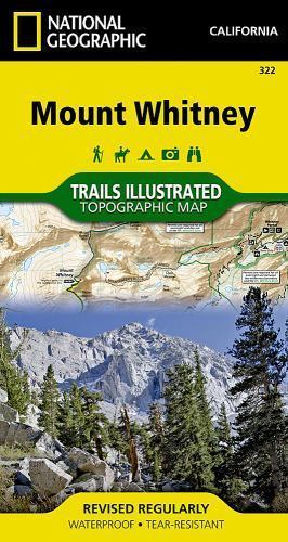 National Geographic Trails Illustrated California Mount Whitney Topo Map 322